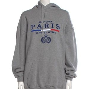 Balenciaga 2019 Paris Hoodie Grey size XL